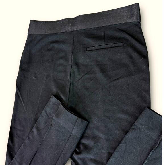 Everlane Crop Ponte Stretch Leggings Pants Mid Rise Women Size 2 Black Side Zip - Picture 7 of 12